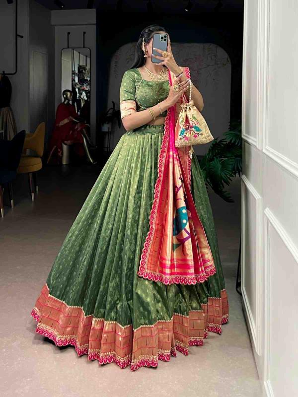 Taraa L 2032 Shimmer Organza Latest lehengha choli designs in Hyderabad